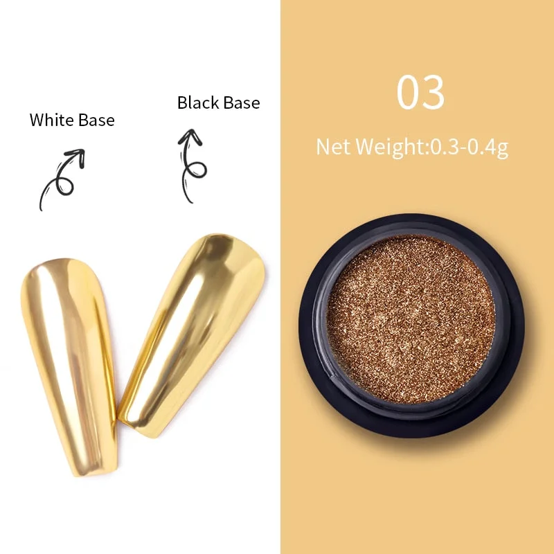 6Colors Laser Holo Aurora Solid Mirror Nail Glitter Powder Nails UV Gel Polish Holographics Pigment Nail Art Decorations-Nail Inspo