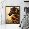 【Limited Stock Sale】Sunflower And Horse - 11CT Stamped Cross Stitch 40*50cm/15.75*19.69in