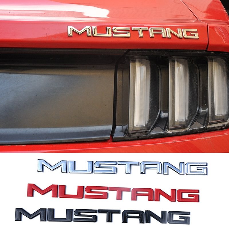 Car Emblem Metal Sticker Rear Trunk Badge Decals for Ford Mustang Shelby GT 350 voiturehub dxncar
