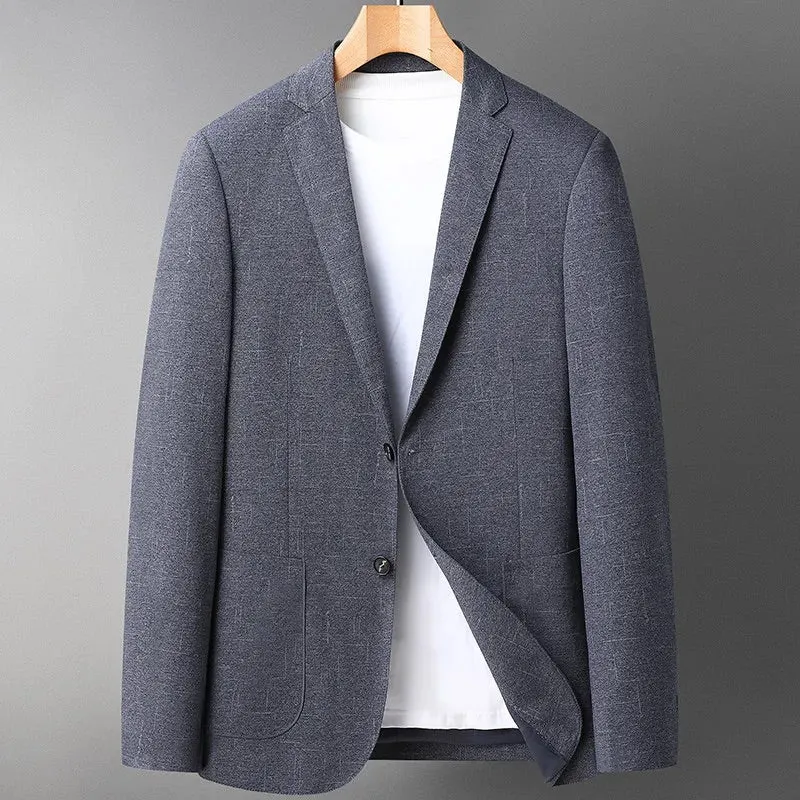 Men's Textured Tailored Blazer &ndash; Two-Button Smart Occasion Wear &ndash; view 2