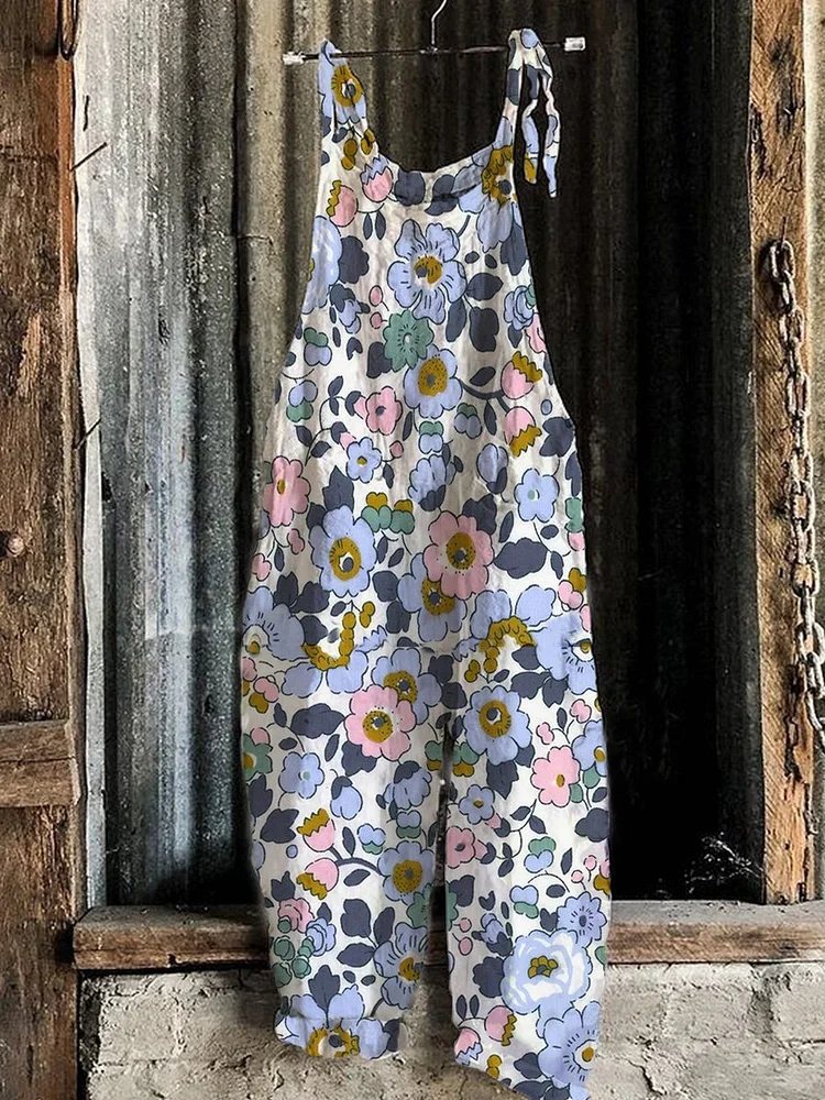 Casual Printed Jumpsuit