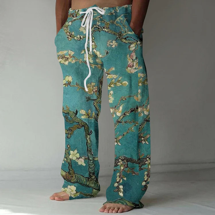 Vincent Van Gogh Almond Blossoms Print Lounge Pants