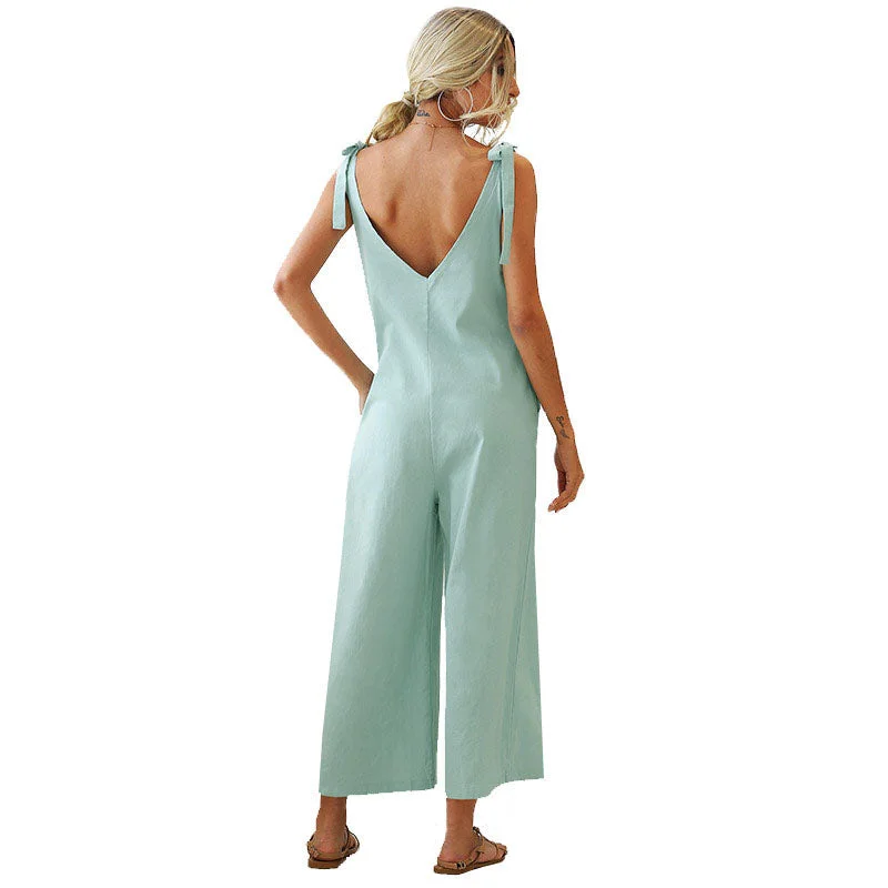 Women's Suspender Loose Jumpsuit Jumpsuit