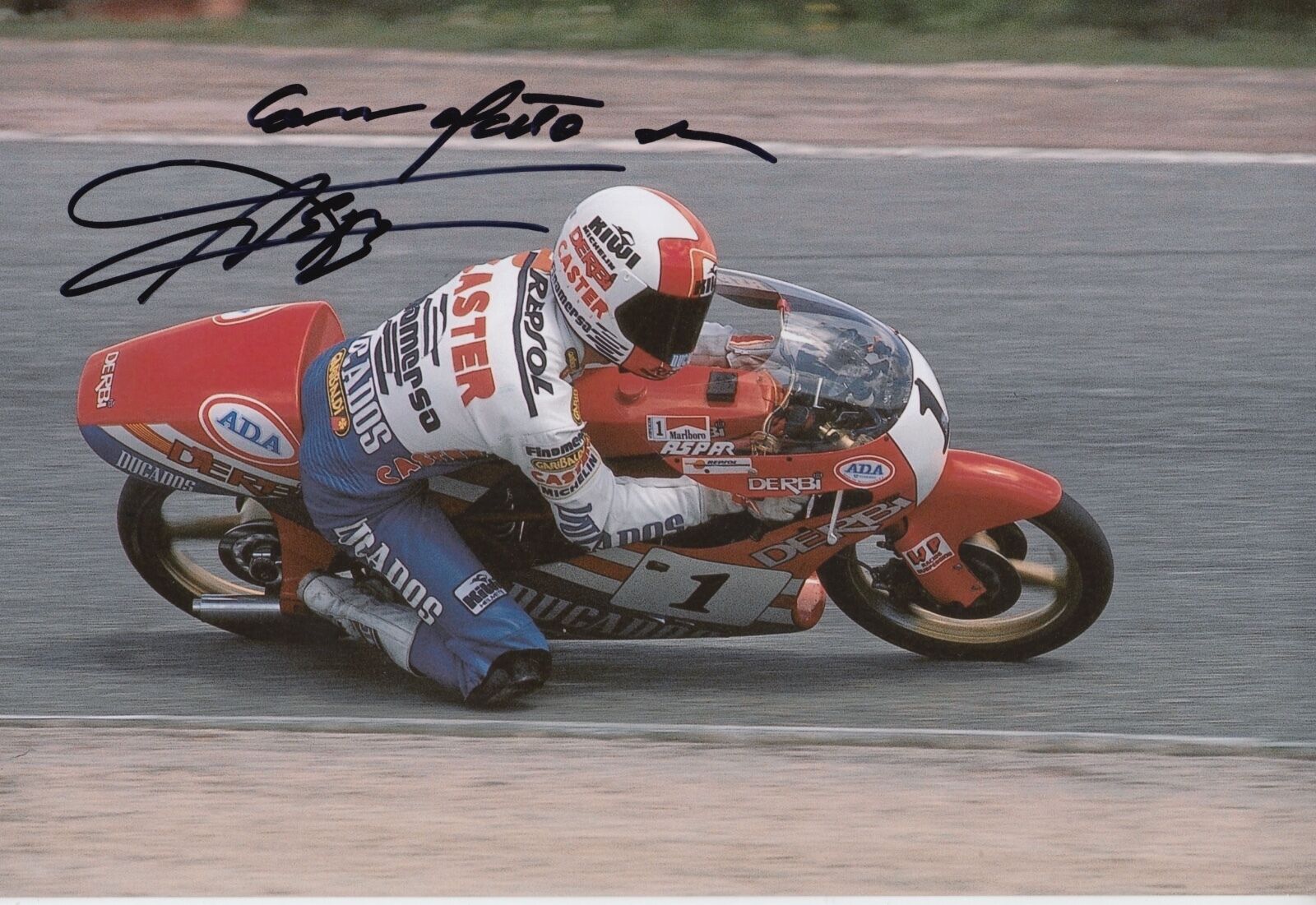 Jorge Martinez Hand Signed Photo Poster painting 12x8 Derbi MotoGP 1.