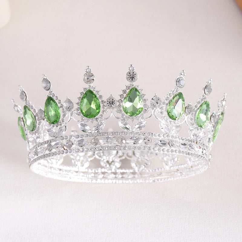 Women’s Elegant Crown Alloy Inlay Zircon Crown