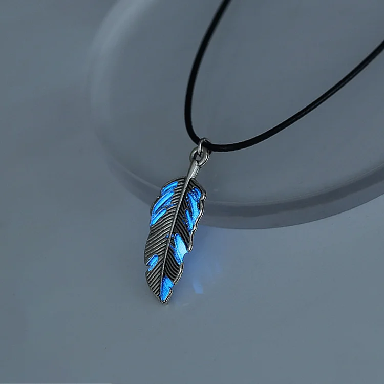 Glowing Plume Necklace Jewelry