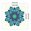 Blue Mandala Pattern-11CT Stamped Cross Stitch 40*40cm/15.75*15.75in tapestrymarket