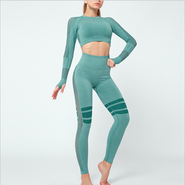 Fitness Suit Women's 2-piece Yoga Workout Suit Workout Sportswear