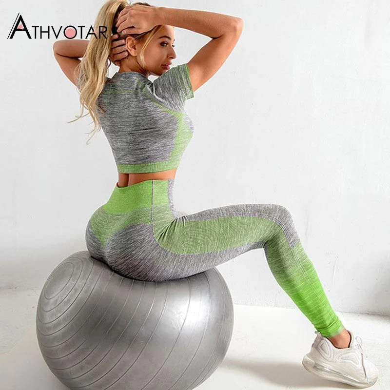 Seamless Fitness Leggings Women Push Up Activewear Leggins Mujer Knitting Workout Jegging Femme