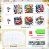6Pcs Diamond Painting Independence Day Diamond Painting Greeting Card for Friends