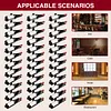 [US Local Warehouse] 5 Pack 12 Bottle Wine Rack Wall Mounted for 60 Bottles DIY Detachable Wine Holder Metal Storage Rack for Kitchen Dining Room Bar