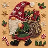 (20x20cm)Delivery Gnome DIY Pearl Painting Art With Inner Wooden Framed Kit