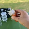 10Pcs/Set BBQ Seasoning Bottle Set with Storage Bag for Outdoor Camping Picnic