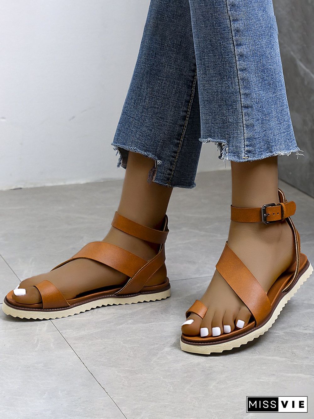 Vintage Soft Sole Roman Thong Sandals