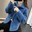 Fashion Lapel Button Pockets Korean All-match Coats Women's Clothing 2025 Winter Loose Solid Color Tops Commuter Jackets