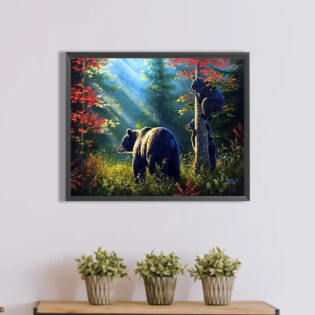 Diamond Painting - Full Square Drill - Brown Bear(Canvas|50*40cm)