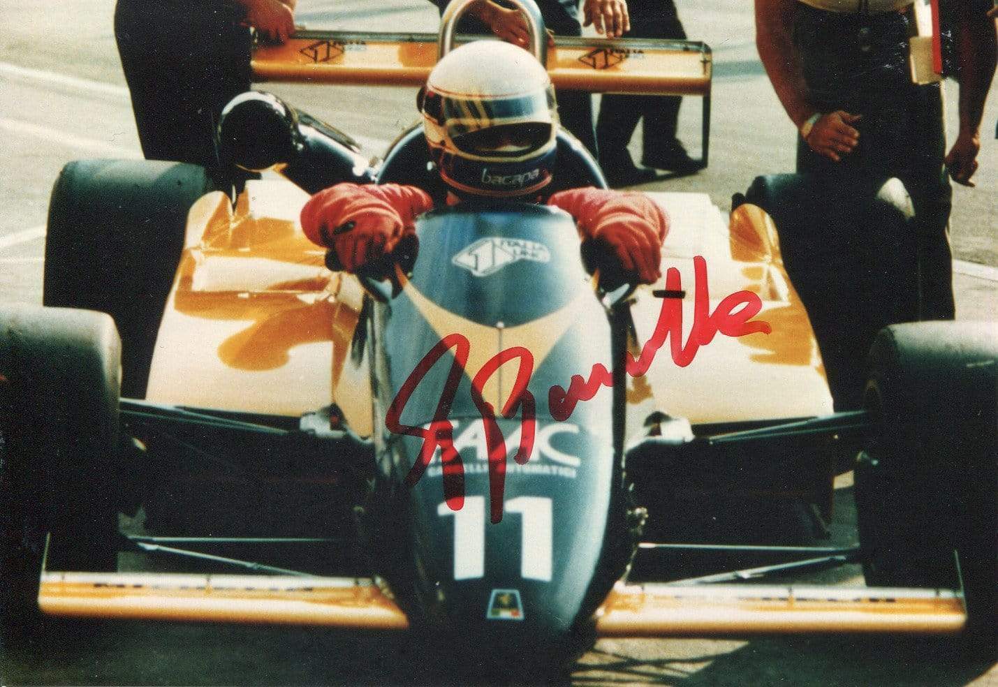 Paolo Barilla autograph Italian Formula One drivers 1989-90, signed Photo Poster painting