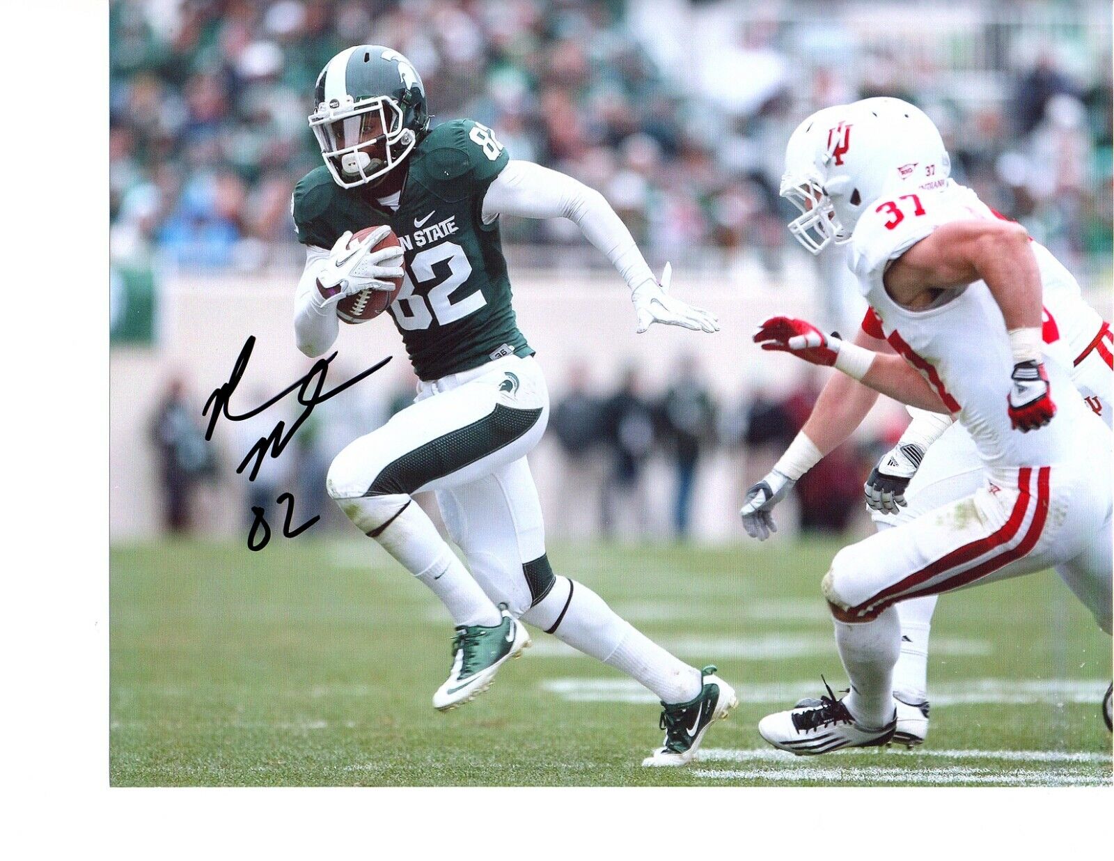 Keshawn Martin signed 8x10 football Photo Poster painting MSU Spartans Michigan State Texans c