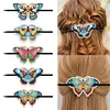 5Pcs PU Butterfly Diamond Embroidery Painting Hairpins