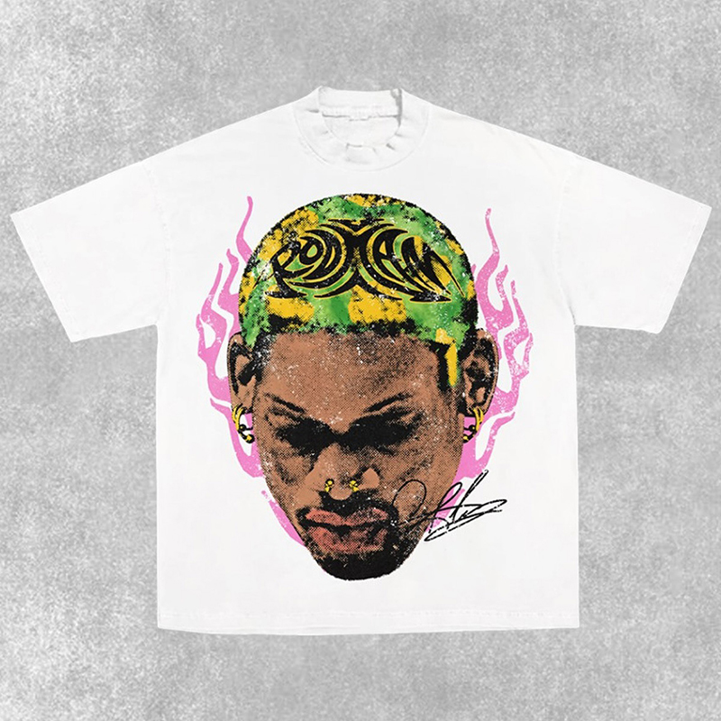 Sopula Rap Star Portrait Graphic Cotton T-Shirt - SOPULA