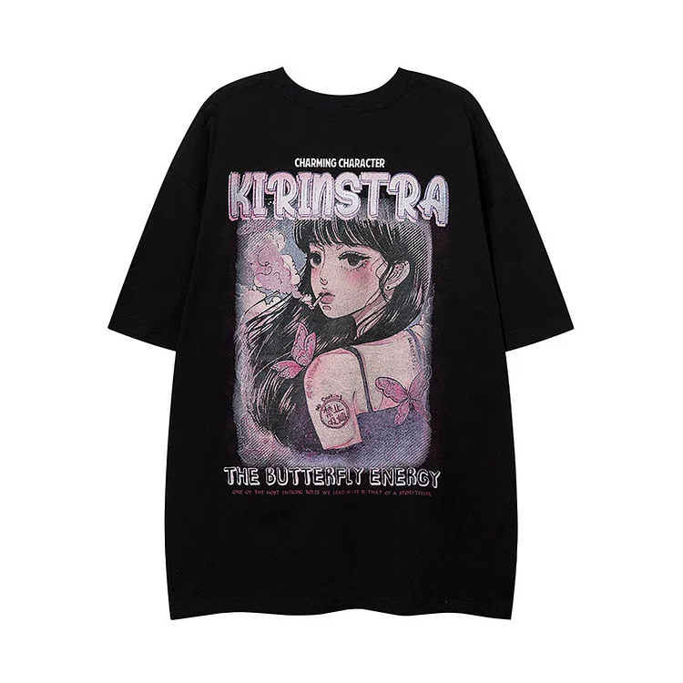 Pure Cotton Aesthetic Printed T-shirt weebmemes