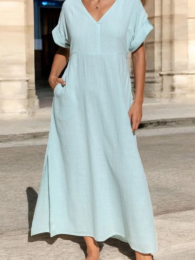 Women's Casual Solid Color Loose Dress