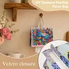 Diamond Tissue Organizer Exquisite Craftsmanship for Bathroom Bedroom Decor (Garden Butterfly)
