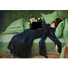(Multi-Style) Van Gogh Monet Black Cat - 11CT Stamped Cross Stitch 40*50cm