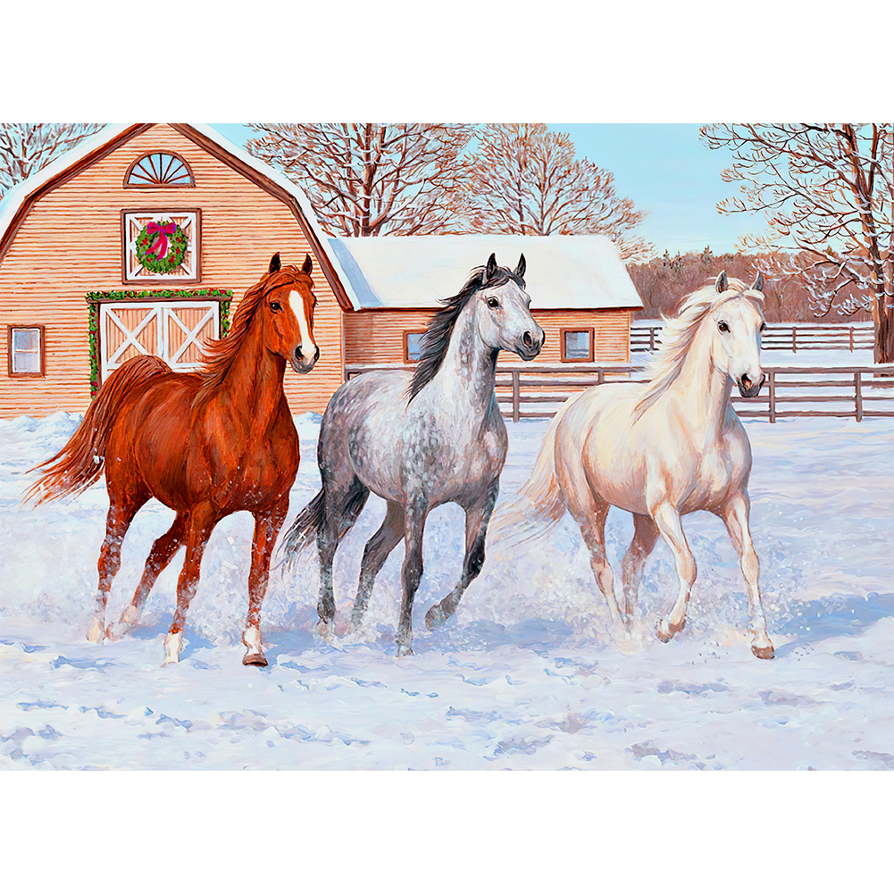

Stud Farm - Round Drill Diamond Painting - 40*30CM, 501 Original