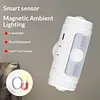 LED Magnetic Night Light Motion Sensor Wall Lamp Wireless Closet Light Rechargeable Magnetic Dimmable Step Lamp for Bedroom Hallway Stairs Lighting