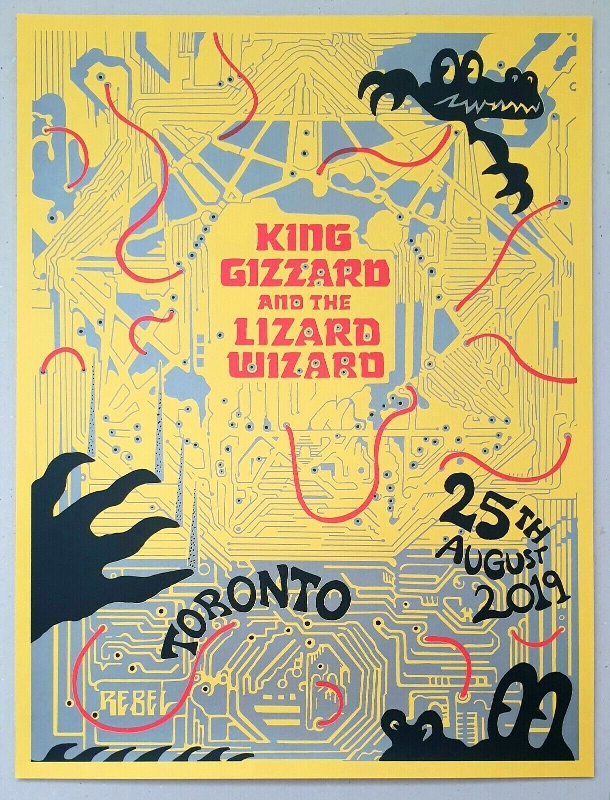 KING GIZZARD & THE LIZARD WIZARD - TORONTO 2019 Tour Gig Poster /100 JASON GALEA