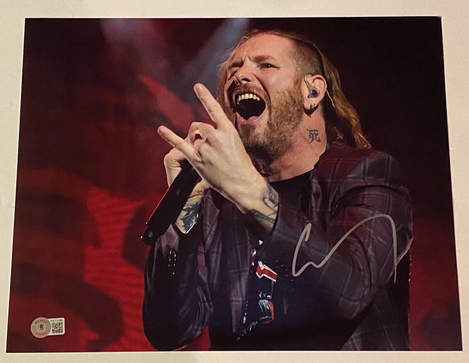 Corey Taylor Signed Autograph 11x14 Photo Poster painting Slipknot Stone Sour Proof Beckett COA