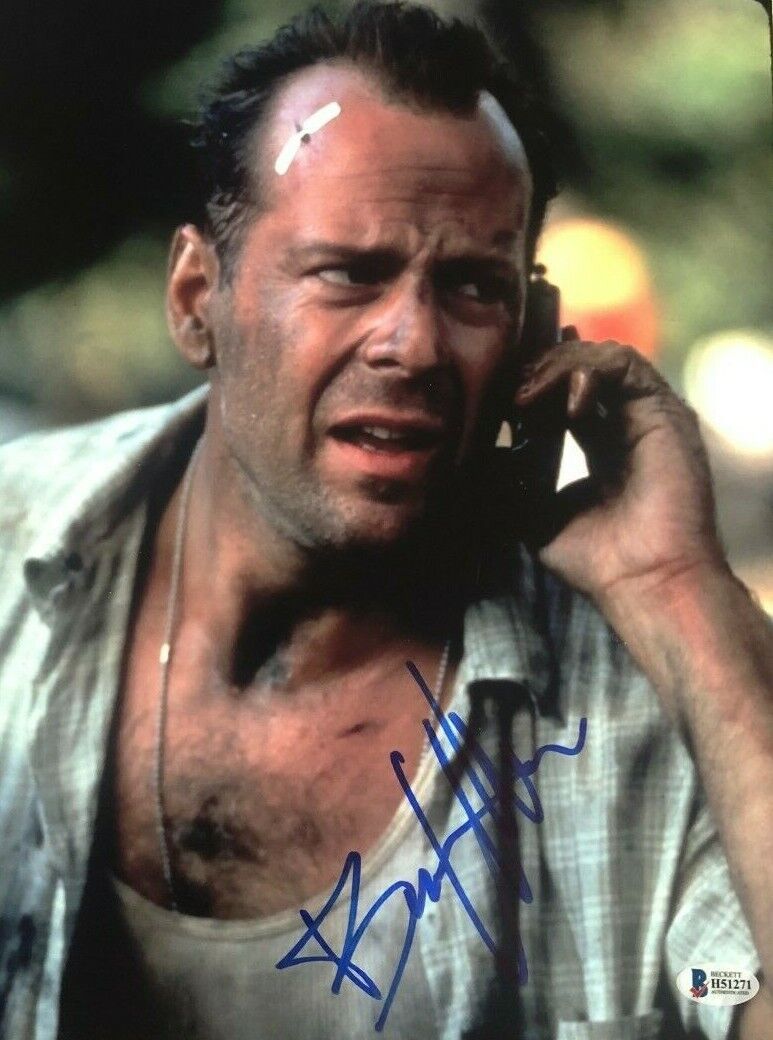 Bruce Willis signed autographed 11x14 Photo Poster painting Die Hard Beckett Authenticated