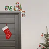 (US Local)Wooden Christmas Snowman Diamond Painting Door Topper Decor for Party Ornament