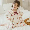 Kid Girl Pure Cotton Autumn Long-sleeved Loungewear Pajamas