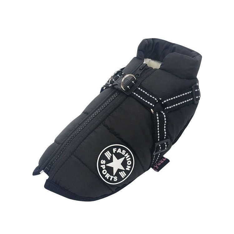 Dog Winter Jacket Coat With Harness