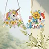 2Pcs Einhorn - 5d DIY Handwerk Anhänger