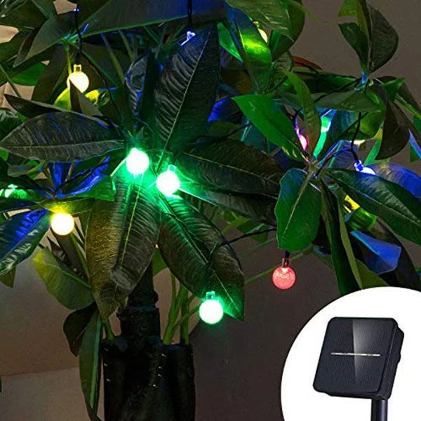 30 LED Solar Bubble Beads Patio String Lights