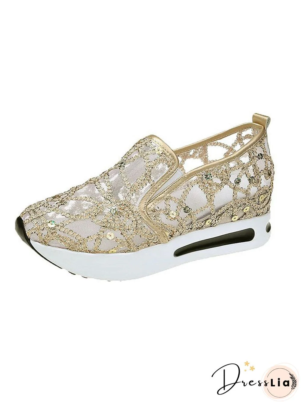 Lightweight Breathable Mesh Platform Sneakers