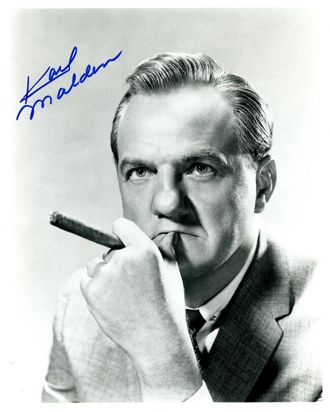 Dramatic KARL MALDEN In-person Signed Photo Poster painting