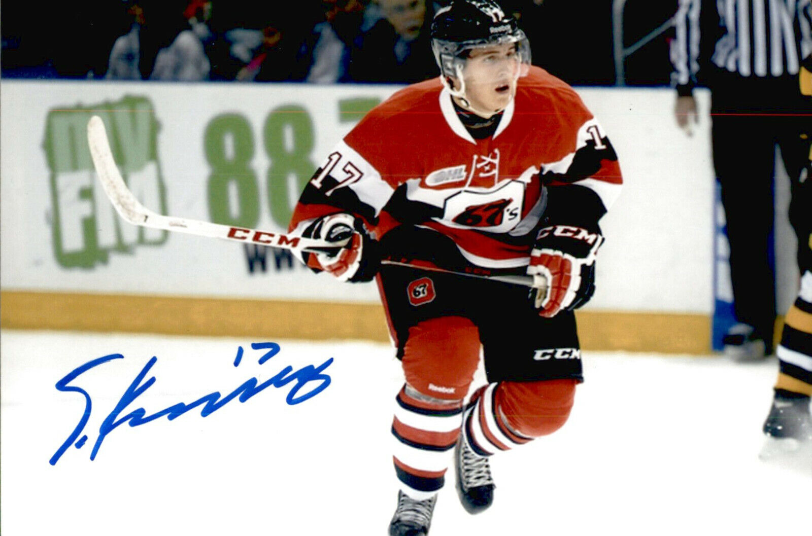 Travis Konecny SIGNED 4x6 Photo Poster painting OTTAWA 67's / PHILADELPHIA FLYERS #6