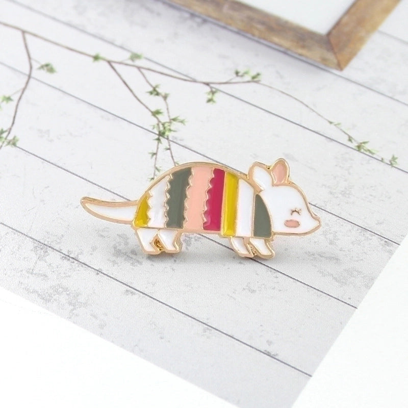 Minimalist Pin Animal Alloy Stoving Varnish Unisex Brooches