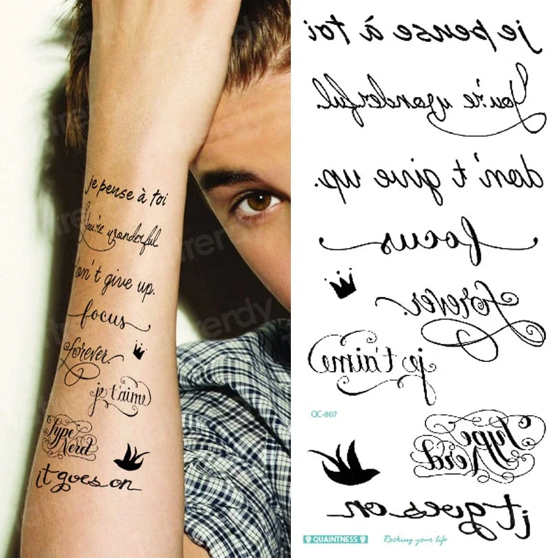 Black Stylish 3D New Man's Half Sleeve Arm Temporary Totem Tattoo Stickers Mechanical Body Art Tatoos for Boys Mens Armband