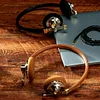 Yuanshan Wired Retro Headphones Fashion Wear Metal Internet Celebrity Star OOTD Atmosphere