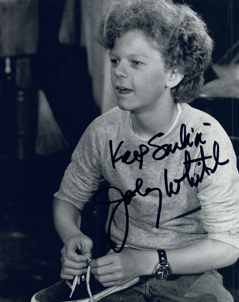 Johnny Whitaker Signed 8x10 Photo Poster painting Family Affair Tom Sawyer Child Actor COA