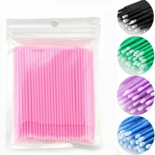 pornhint Pornhint 100Pcs Disposable MicroBrush Eyelashes Extension Individual Lash Removing Swab
