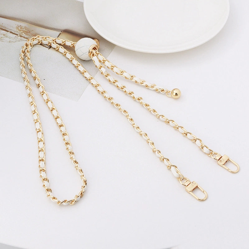 5 Pieces Alloy Solid Color Bag Chain Bag Straps
