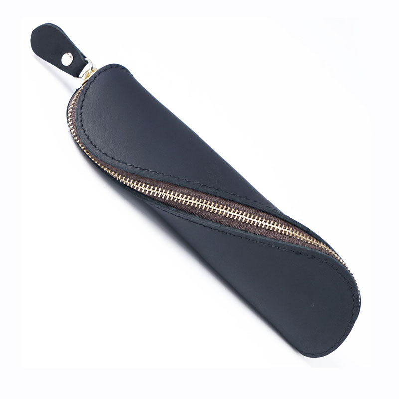 Fromthenon Genuine Leather Pencil Punch Case Stationery Creative S-shaped Pencil Bag Retro Travelers Notebook Accessories Gift