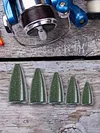 50PCs Bullets Fishing Sinkers Weights Slip Sinkers Kit for Bass Trout Panfish