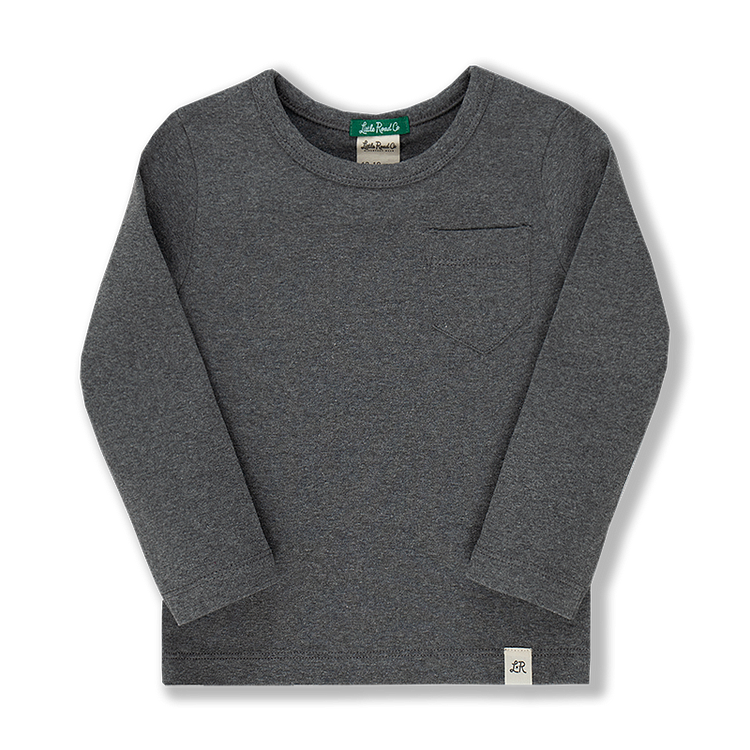 Charcoal Long Sleeve Pocket Shirt